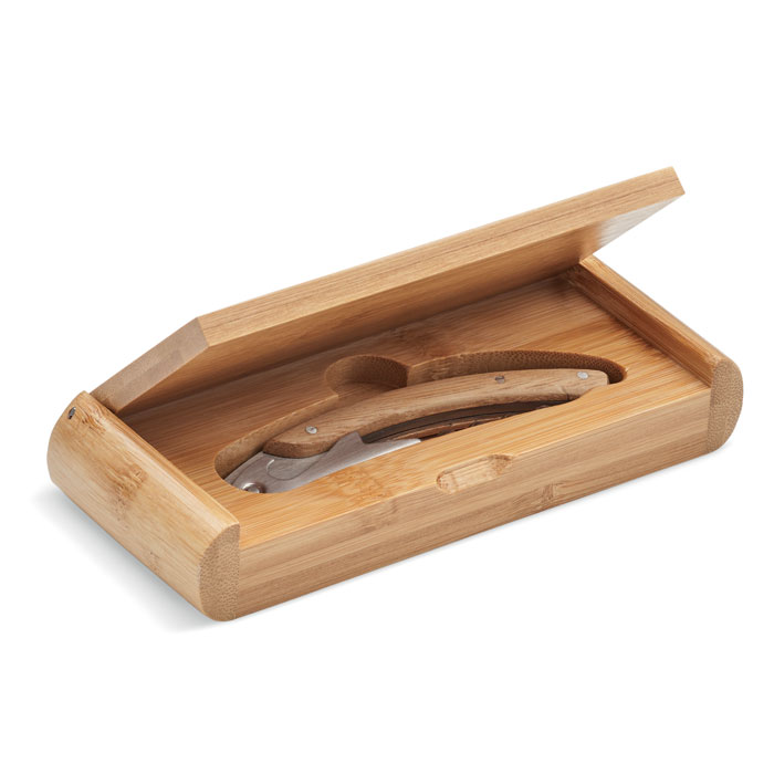Sommelier avec coffret en bambou Sono_Bois