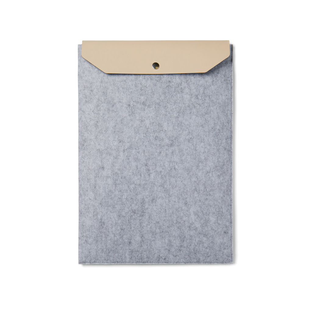 Housse ordinateur 14" en feutre recyclé certifié Vinga Albon_Gris