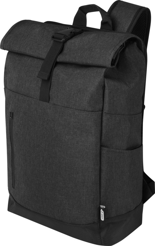 Sac à dos ordinateur 15,6" rolltop en polyester recyclé certifié Hoss 12L _3