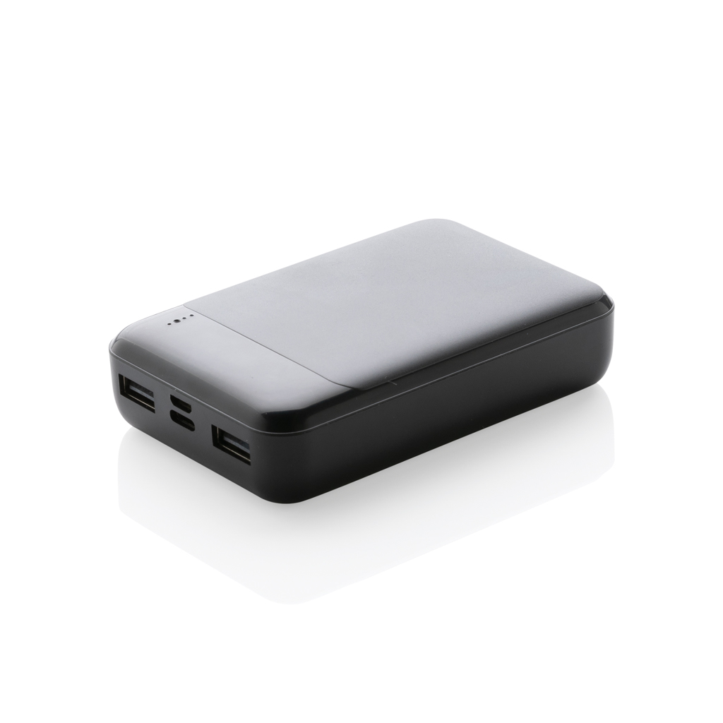 Batterie externe 10000 mAh en plastique recyclé certifié Bolt_Noir
