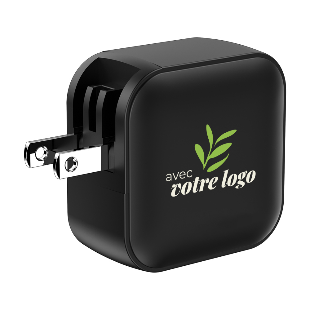 Chargeur mural rapide en plastique recyclé certifié Urban Vitamin Santa Cruz 70 W_04
