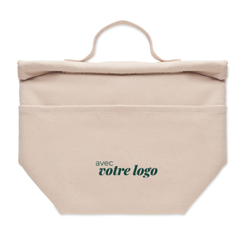 Lunch bag isotherme publicitaire en coton et polyester recyclés Recoba_04