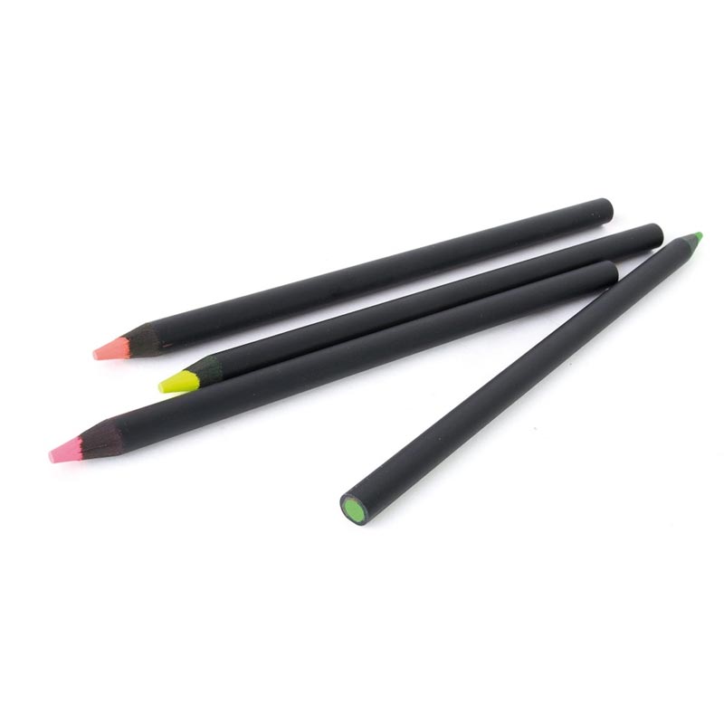 Crayon surligneur fluo 17,6 cm Black Indiv _04