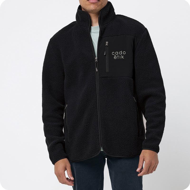 Veste polaire sherpa unisexe en polyester recyclé certifié Iqoniq Diran 320 g_0