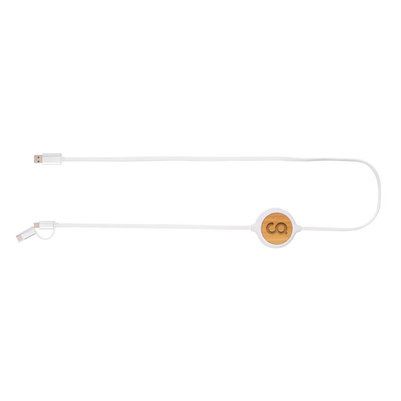 Câble 3 en 1 avec chargeur induction en bambou Bamboost 5W_02