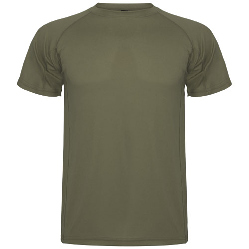 T-shirt de sport homme en polyester certifié Montecarlo 150 g_Militar green