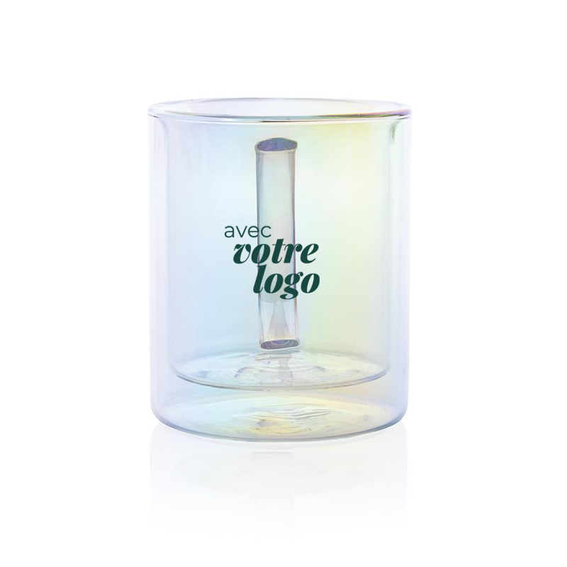 Mug double paroi en verre électroplaqué Rita 330 mL_2