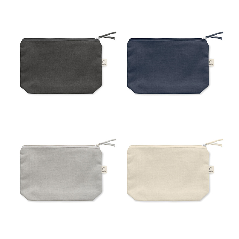 Pochette multi-usages en coton et polyester rPET recyclés Elnas 320 g_02
