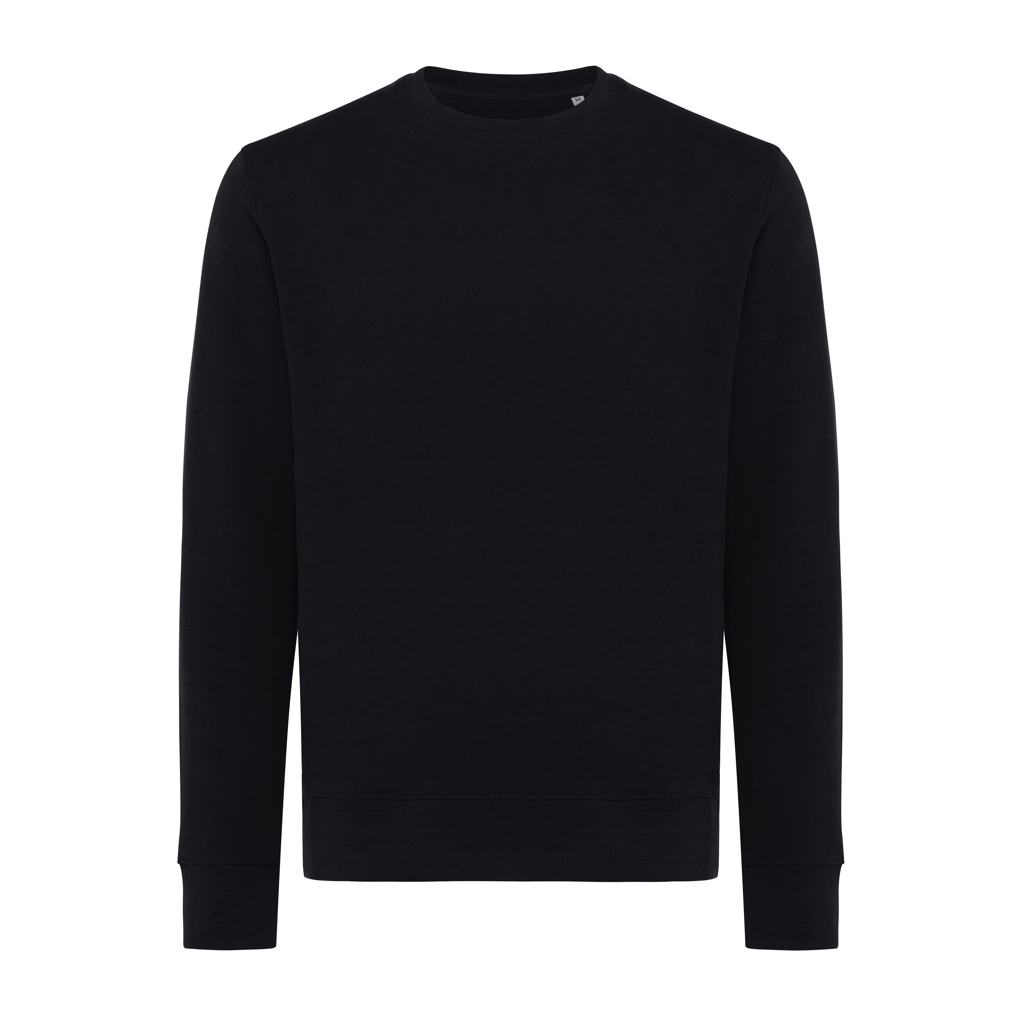 Sweat unisexe en coton bio et recyclé certifiés Iqoniq Etosha 280 g_Noir