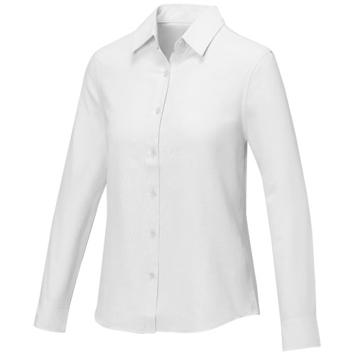 Chemise femme en coton et polyester certifiés Pollux_Blanc