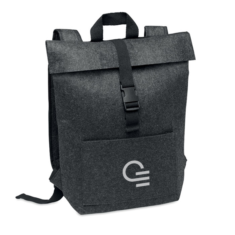 Sac à dos rolltop en feutre recyclé rPET Indico Pack_1