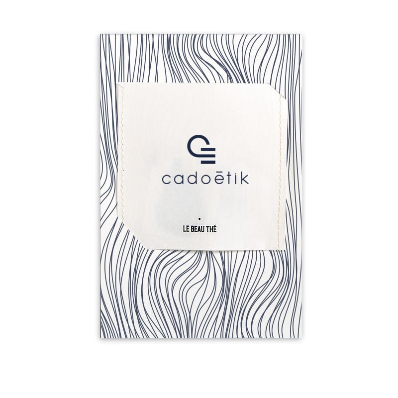 Carte de vœux entreprise originale - Carte avec sachet de thé Le Beau Thé_1