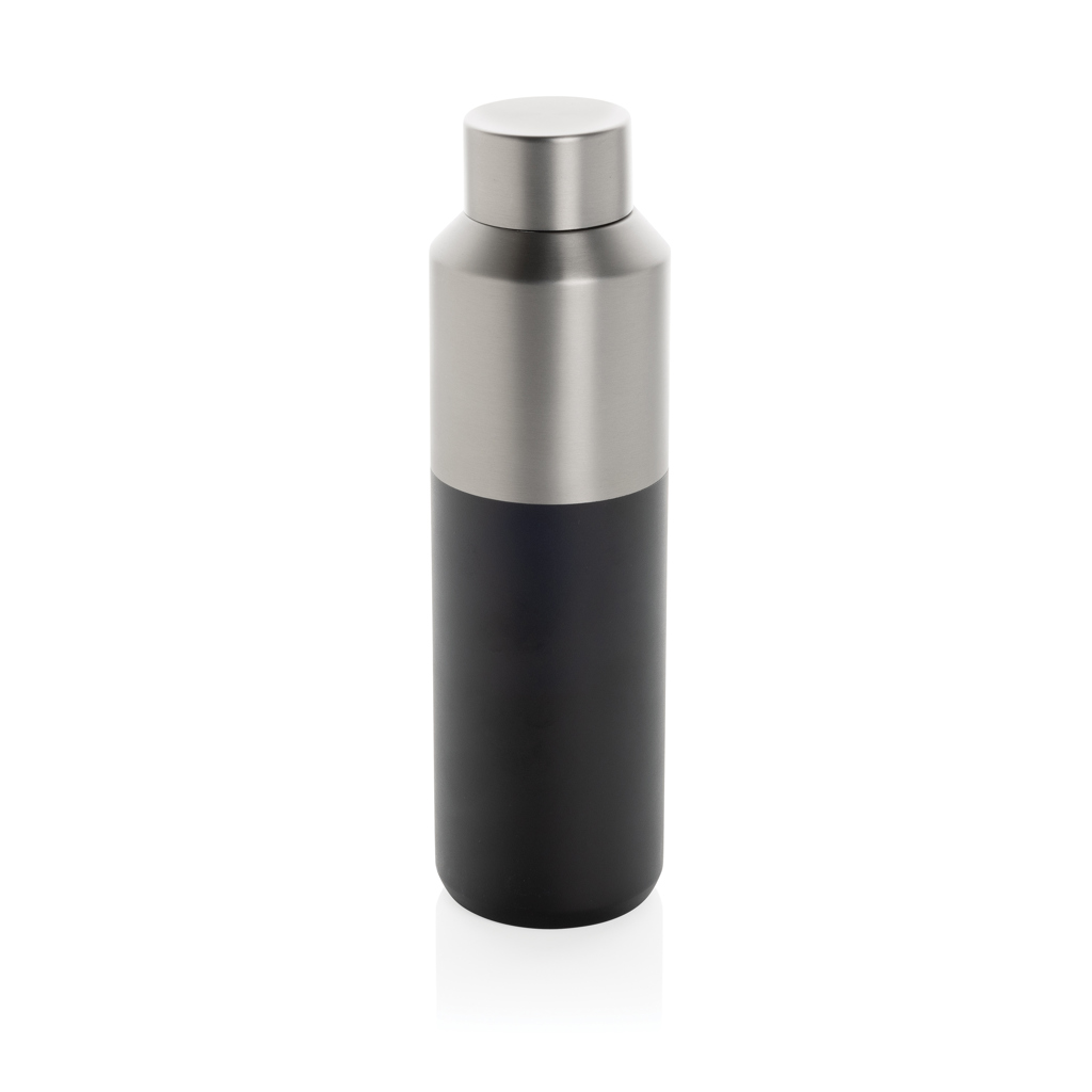 Bouteille isotherme en inox recyclé certifié Fluid 600 mL_Noir