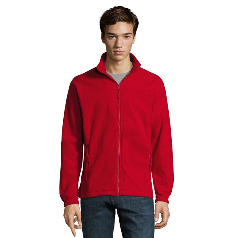 Veste polaire publicitaire zippee homme North Cadoetik