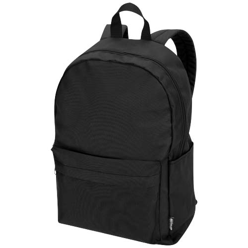 Sac à dos pour ordinateur en polyester recyclé certifié Byron 16 L_Noir