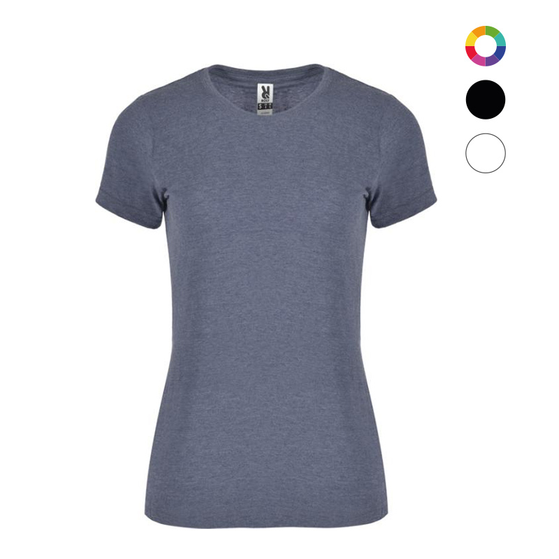 T-shirt femme en polyester et coton certifiés Fox 150 g_02