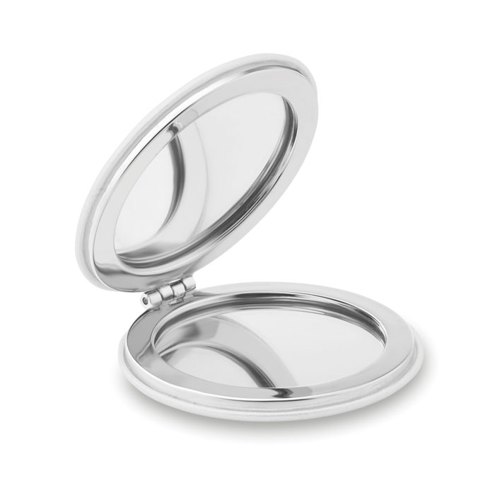 Double miroir rond Glow Round_Blanc