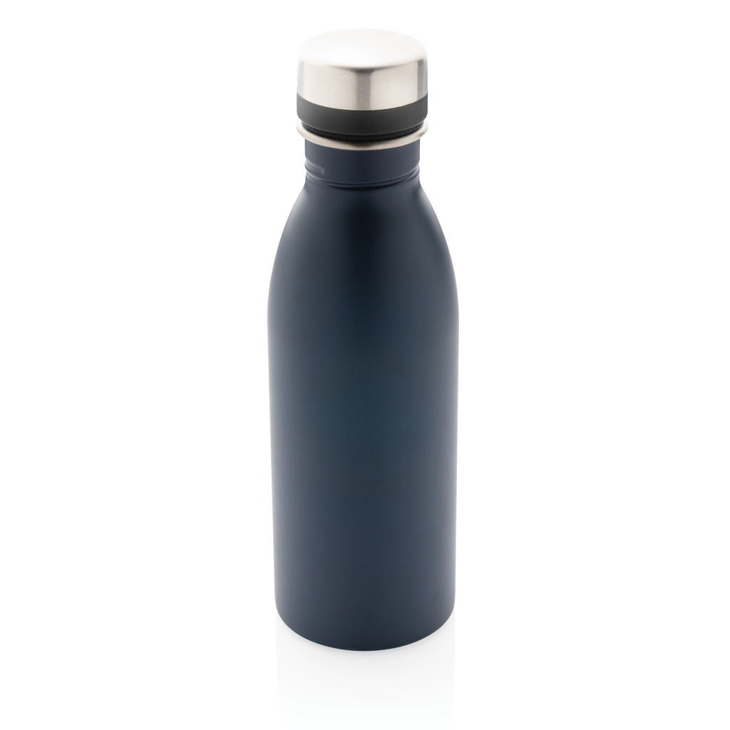 Bouteille en inox recyclé certifié Deluxe 500 mL_Bleu marine