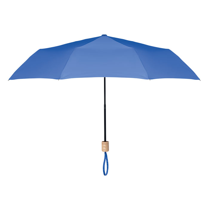 Parapluie pliable en polyester recyclé rPET Tralee_Bleu royal