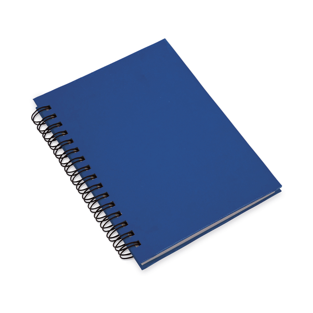Carnet à spirale en carton recyclé Emerot_Bleu