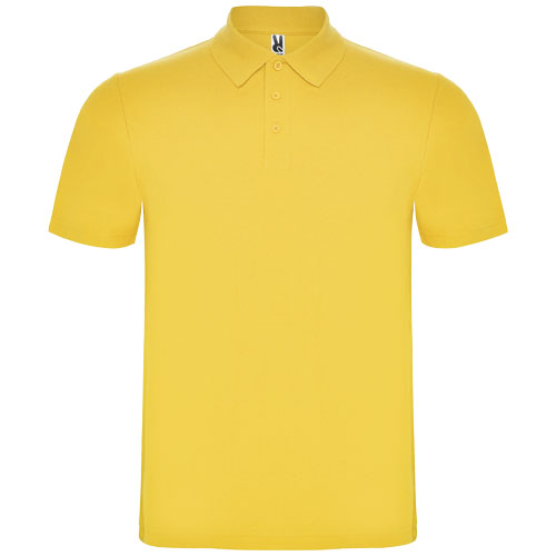 Polo unisexe en coton certifié Austral 180 g_Jaune