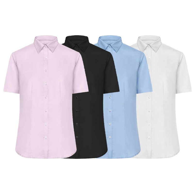 Chemise femme manches courtes en coton certifié Daiber _02