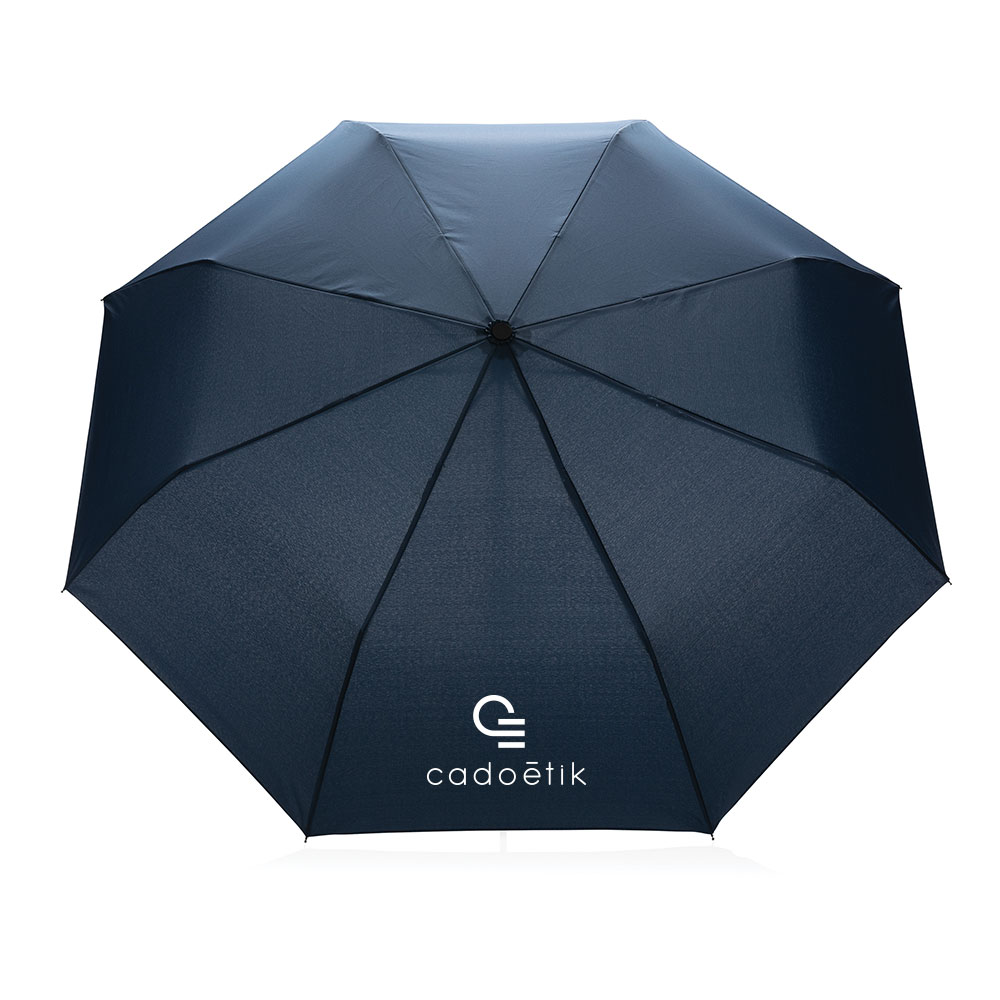 Parapluie publicitaire 20 pouces en rPET Impact Aware bleu