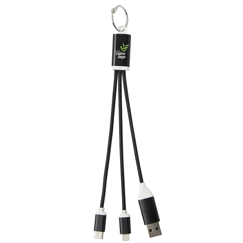 Câble de charge 4-en-1 en alu recyclé Metal_1