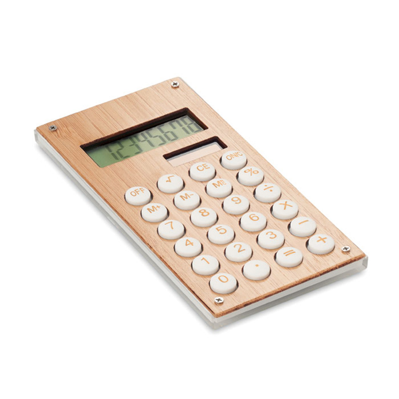 Calculatrice solaire en bambou Calcubam_02