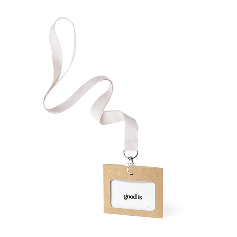 Badge en carton recyclé et papier ensemencé Binem_05