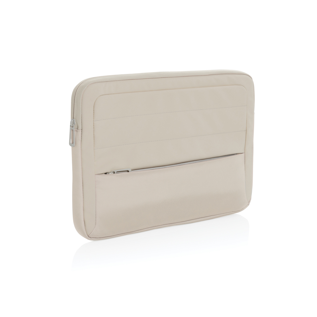 Housse pour ordinateur 15,6" en polyester recyclé rPET Armond_Beige
