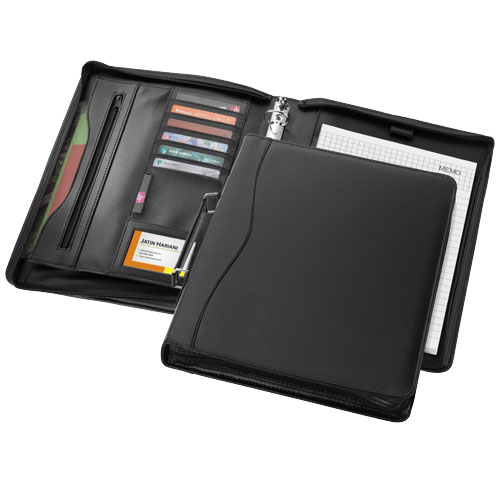 Porte-documents zippé A4 Ebony_Noir