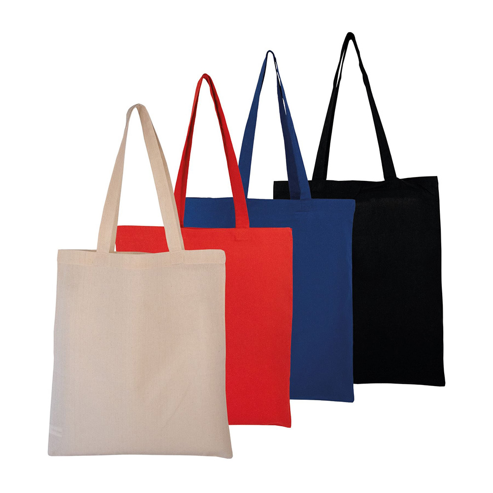 Tote bag en coton noir Kanpur 130 g_02