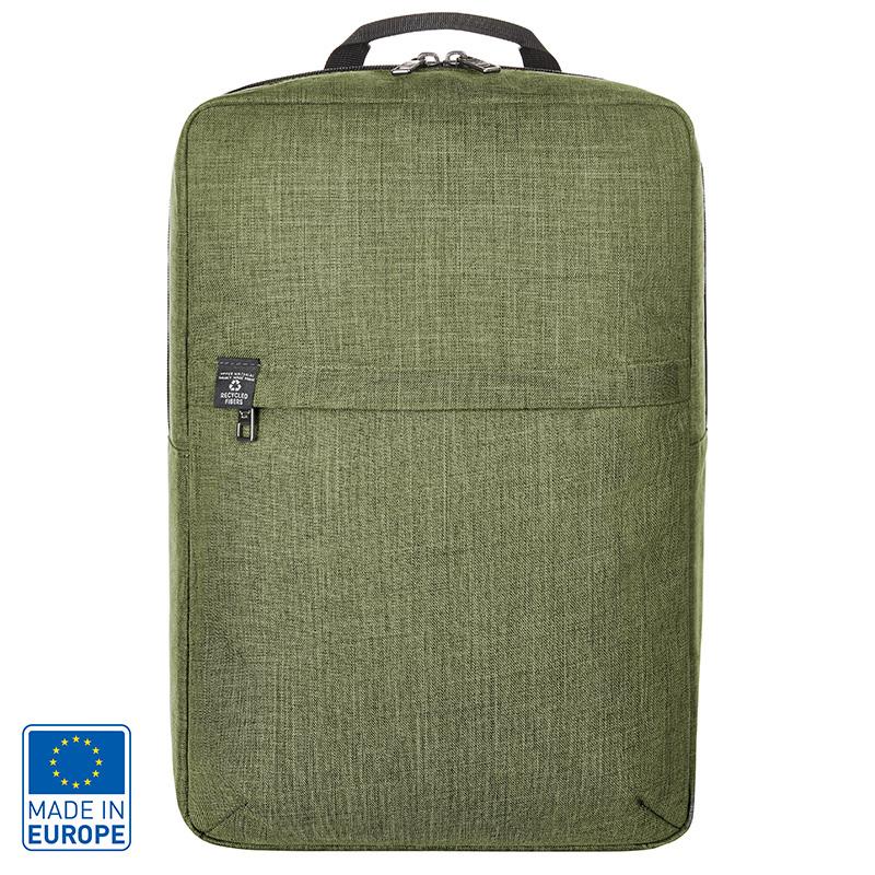 Sac à dos ordinateur 15" en polyester recyclé Halfar 14 L_Vert