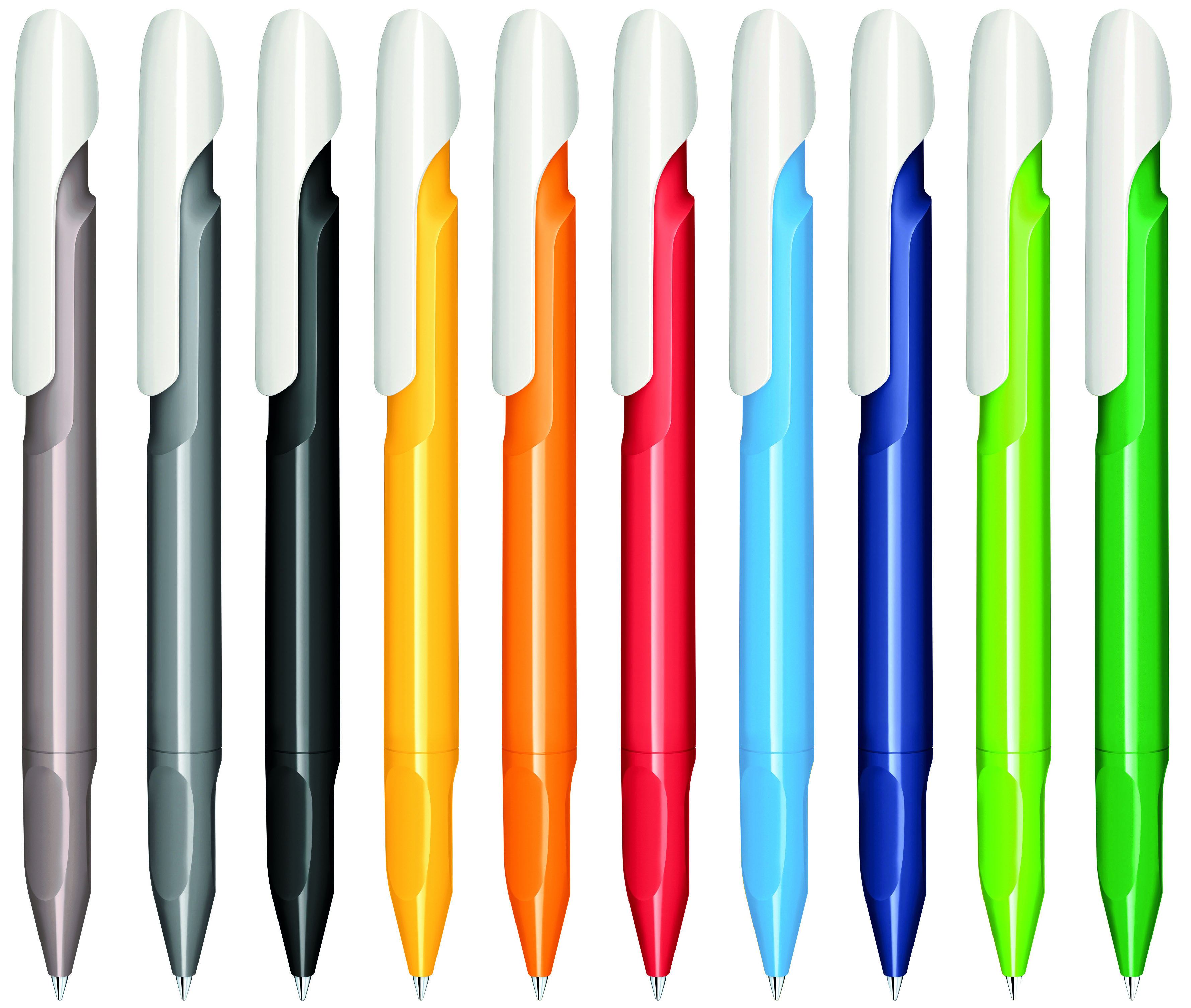 Stylo à bille publicitaire en plastique recyclé Evoxx Duo Polished Recycled_02