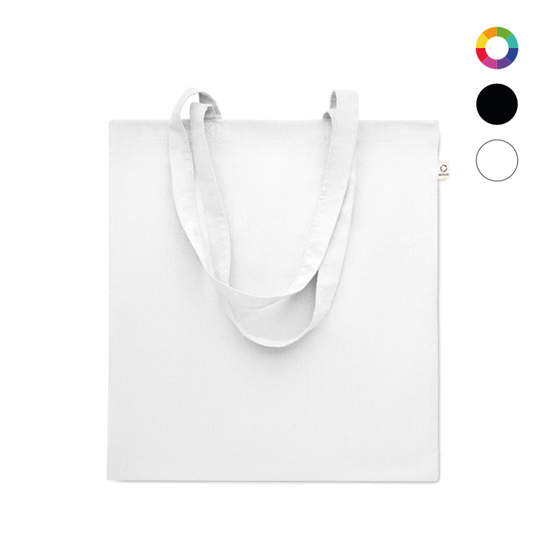 Tote bag en coton et polyester recyclés Viveka Colour 140 g _2