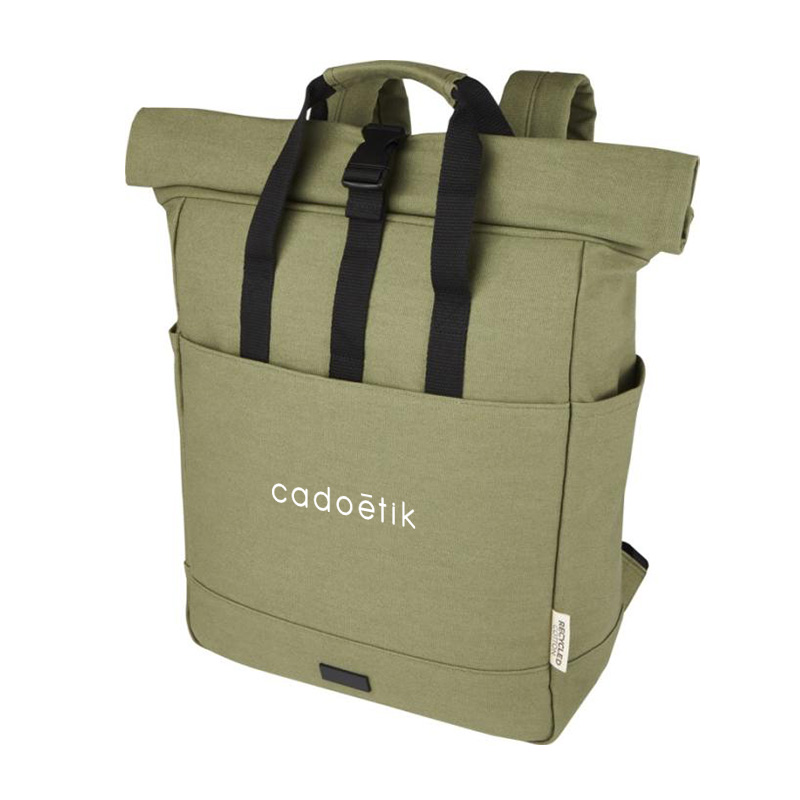 Sac à dos ordinateur portable 15" en toile recyclée et certifiée Joey 15 L_1