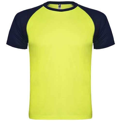 Jaune fluo/Bleu marine