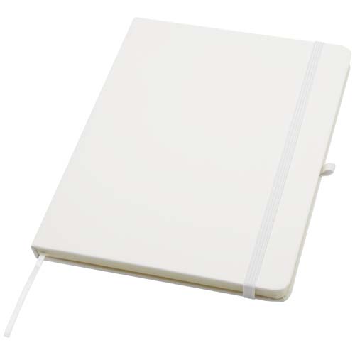 Carnet A5 en papier certifié et pages lignées Spectrum Plus_Blanc
