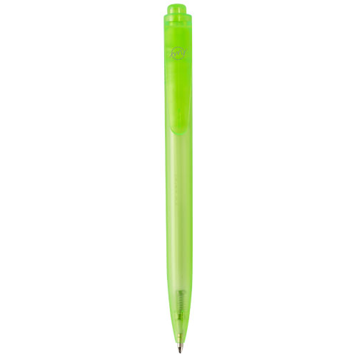 Stylo bille en plastique recyclé rPET Thalaasa_Vert
