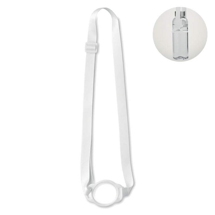 Tour de cou porte-gobelet Lancup_Blanc