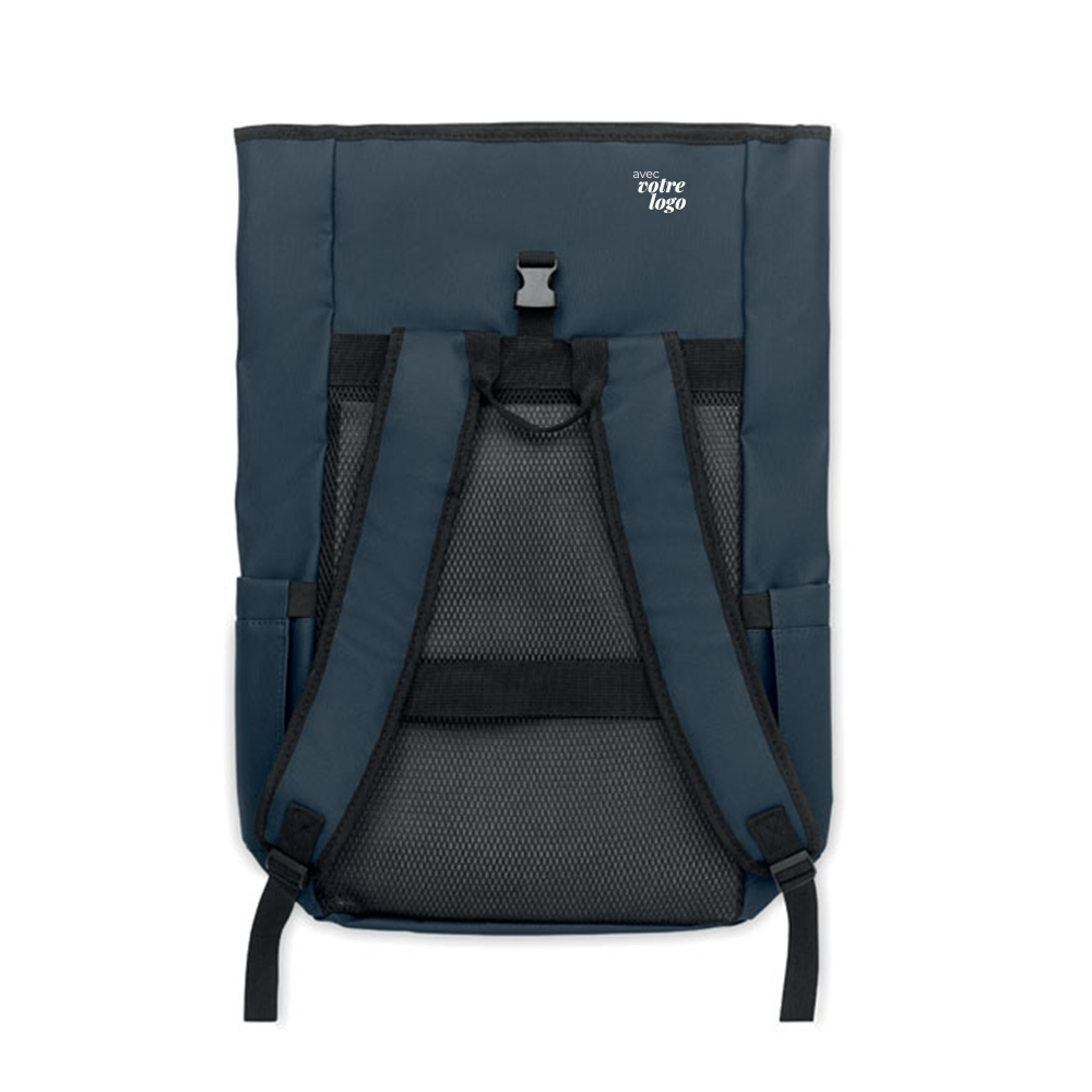 Sac à dos publicitaire ordinateur rolltop en polyester recyclé Bangkok Roll_05