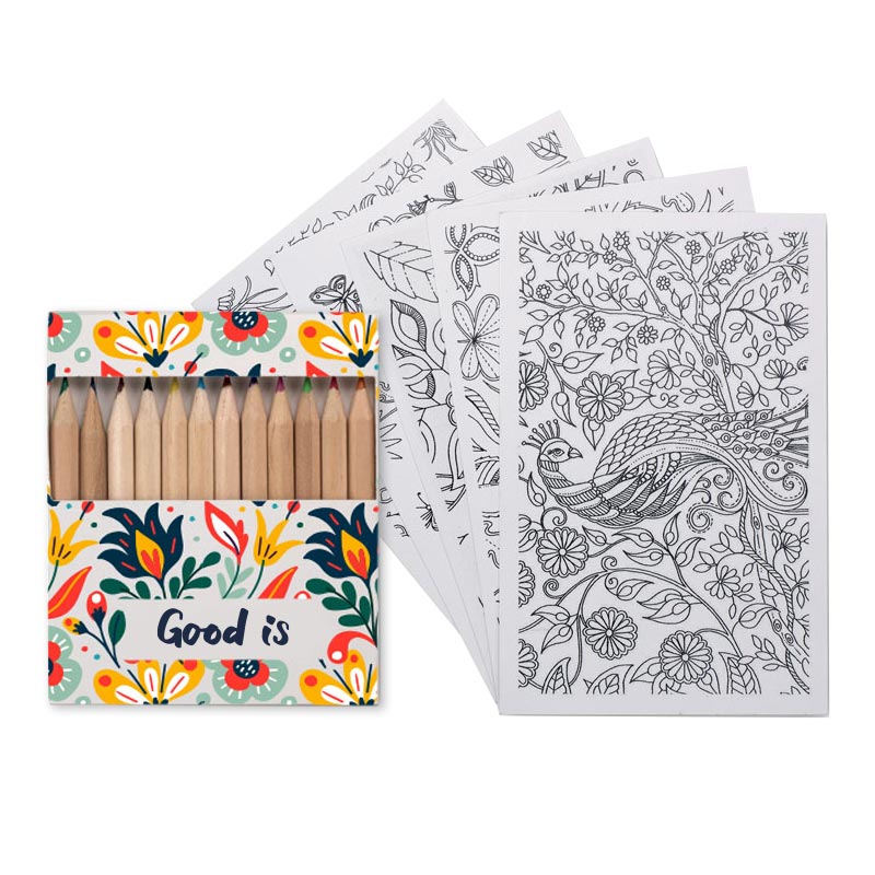 Coloriage personnalisable adulte Paint&Relax - Cadeau publicitaire bien-être