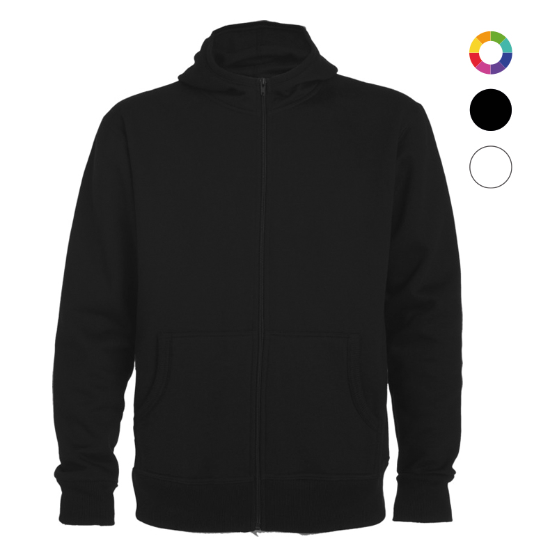 Sweat zippé unisexe à capuche en coton et polyester Montblanc 280 g_02