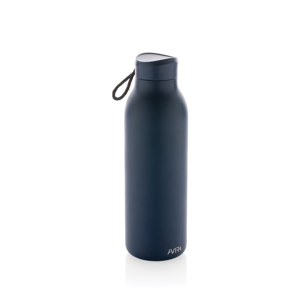 Gourde isotherme en inox recyclé certifié Avira Avior 500 mL_Bleu marine