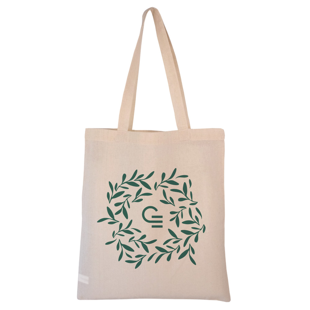 Tote bag publicitaire personnalisé Kampur noir - sac tissu publicitaire en coton