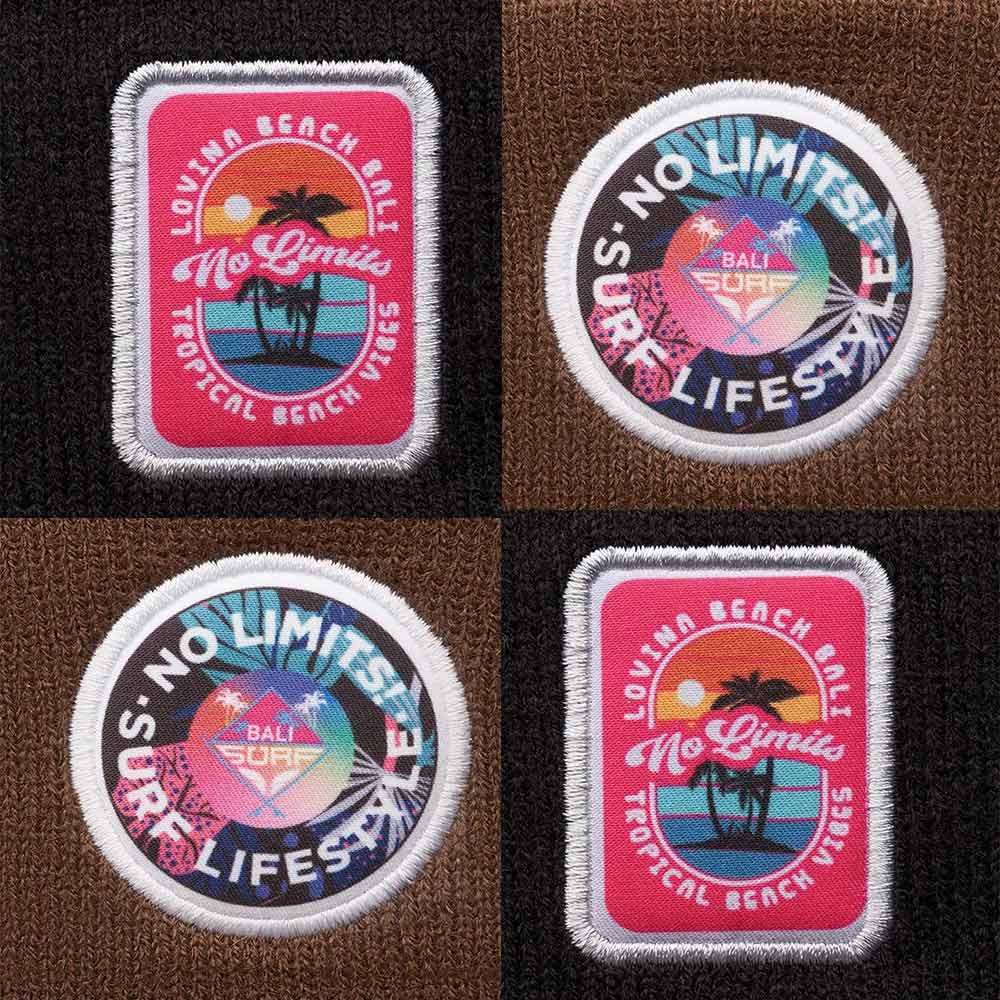 Bonnet sur-mesure personnalisé en maille jacquard rPET Houpette_03