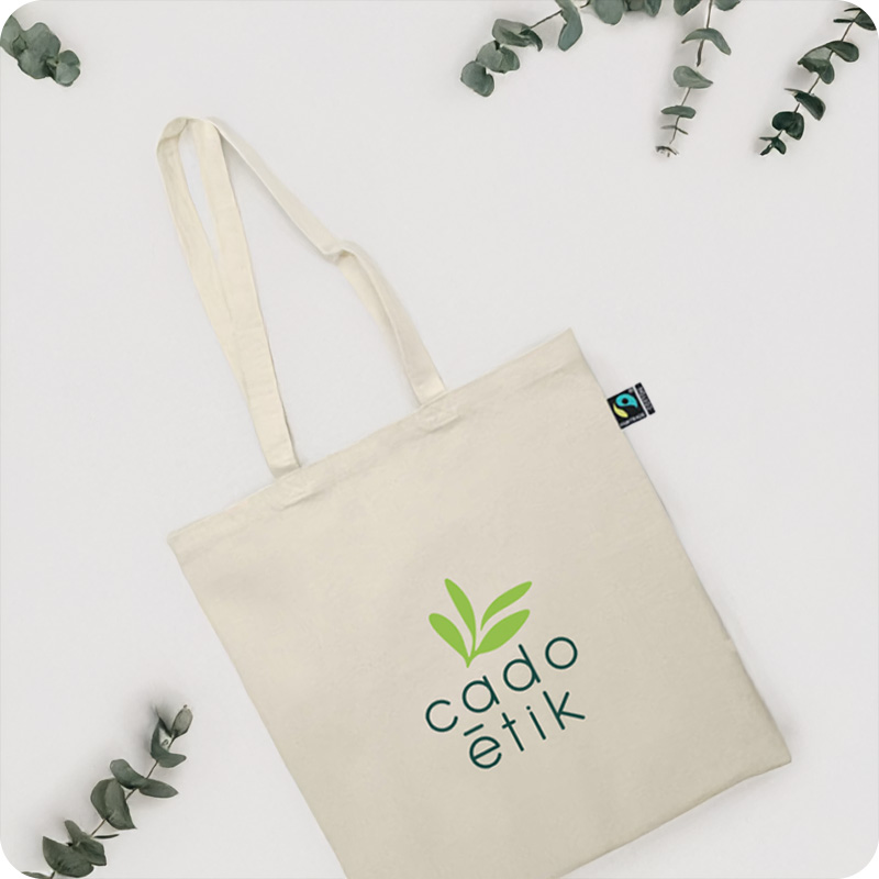 Tote bag en coton équitable Osole++ à soufflet 180 g_0