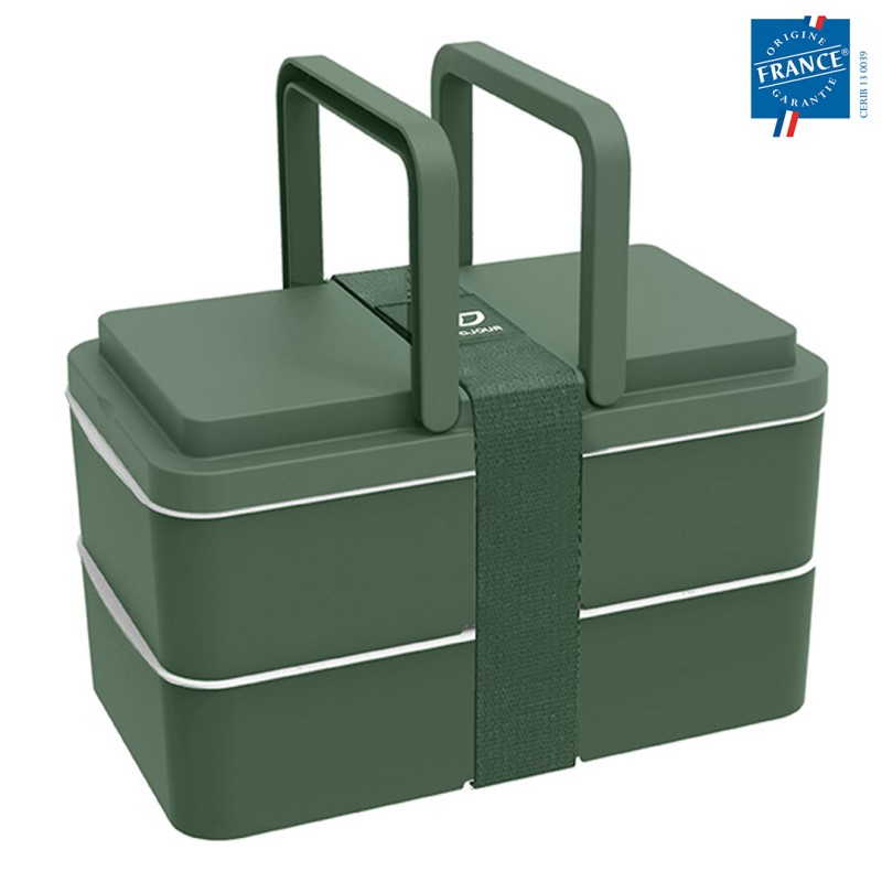 Lunch box en plastique recyclé Goodjour 1 L_Vert