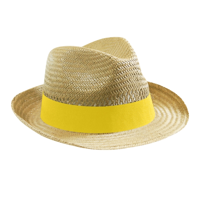 Chapeau personnalisé en paille épaisse ajourée Doulos_01
